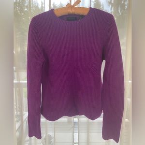 Ted Baker Deep Purple Size UK 2 Scallop Edge Detailed Jumper